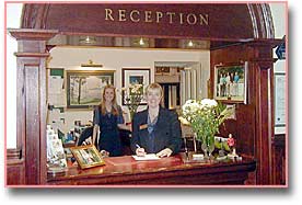 reception, morangie house hotel, scotland